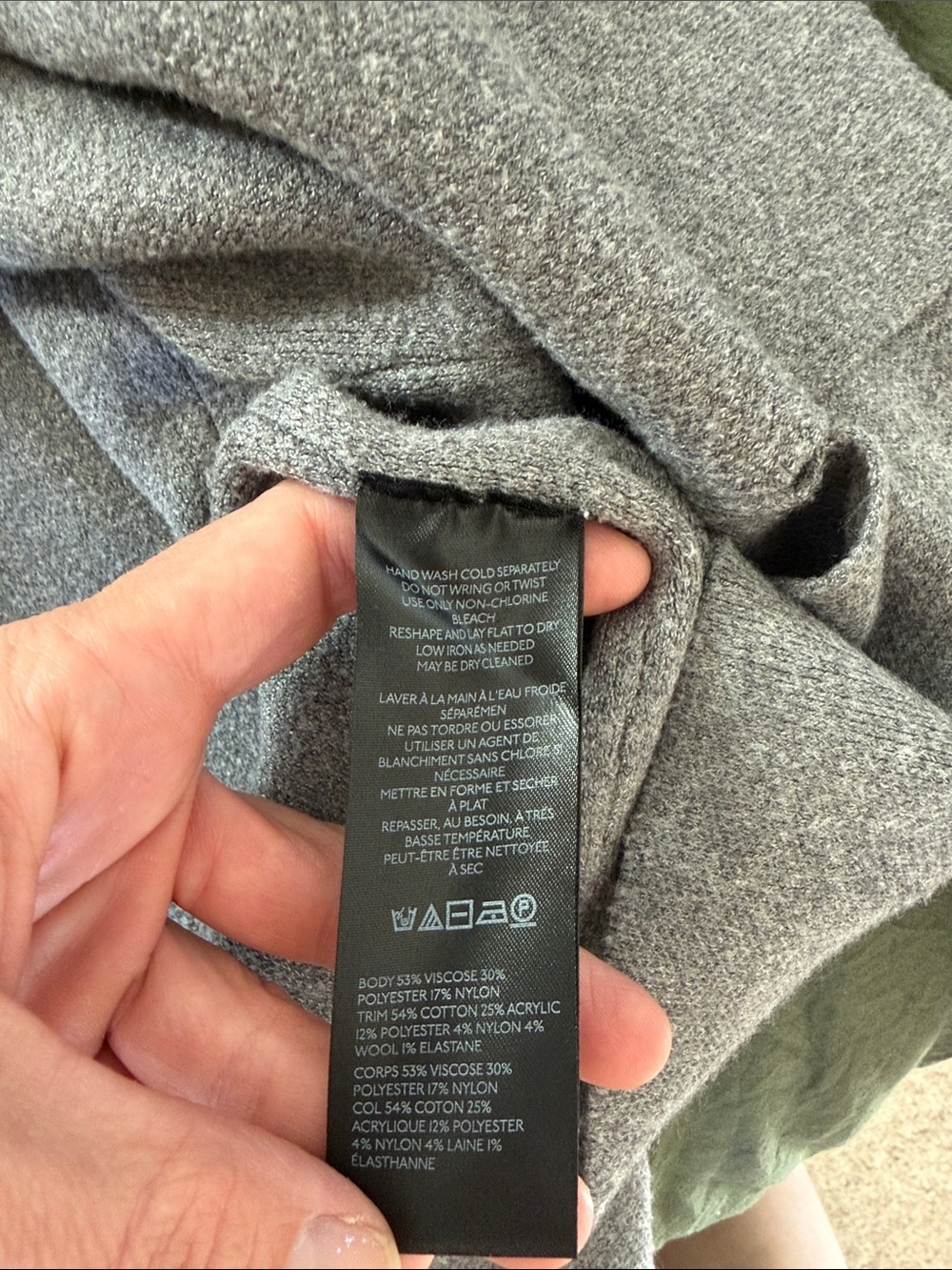 Anthropologie Maeve Carys Gray Mock Neck Sweater Size Large Slouchy Soft - Picture 6 of 6